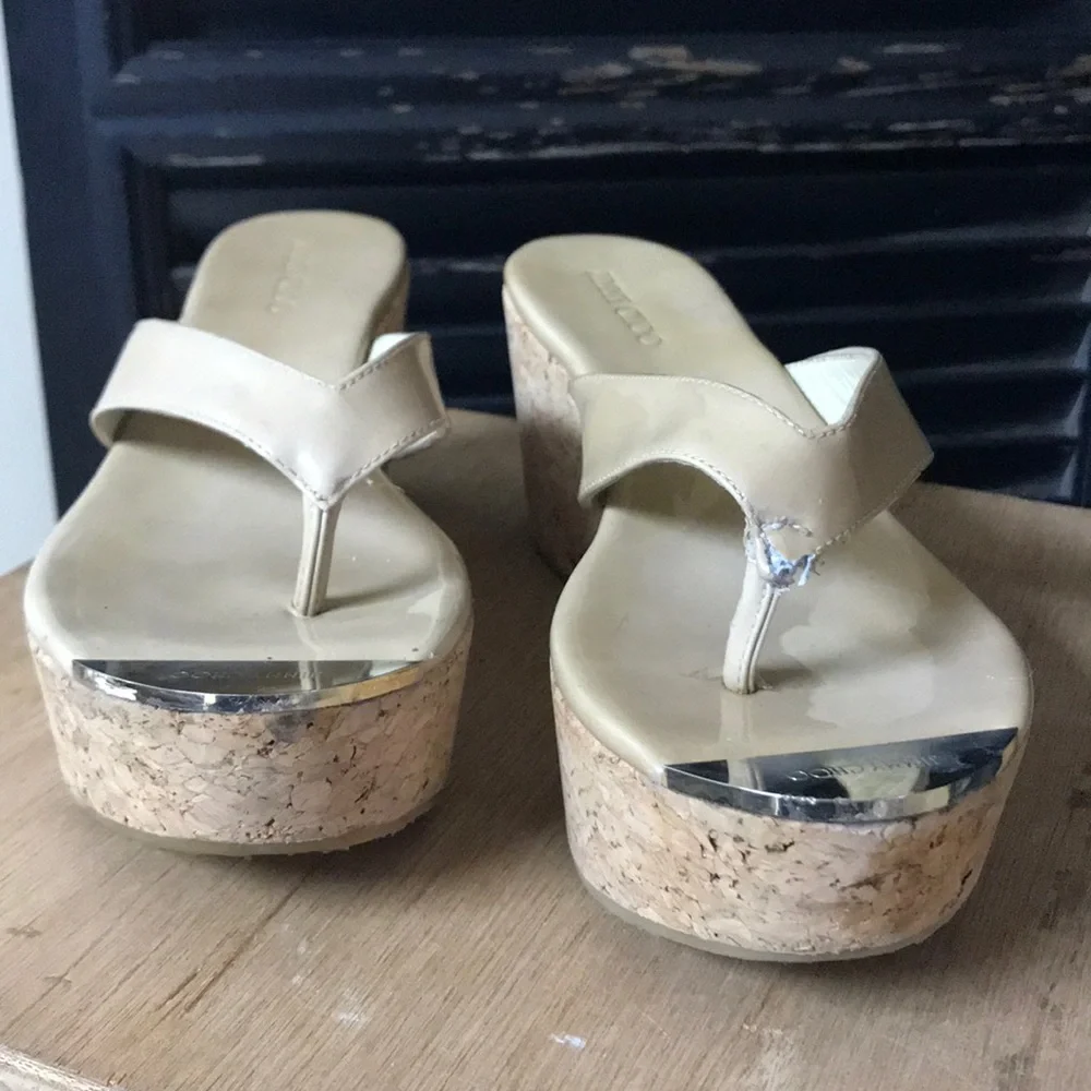 Jimmy Choo Patent Leather platform sandal‎